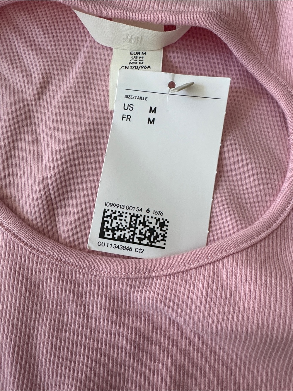 H&M Pink Ribbed Tank Top - Picture 4 of 4